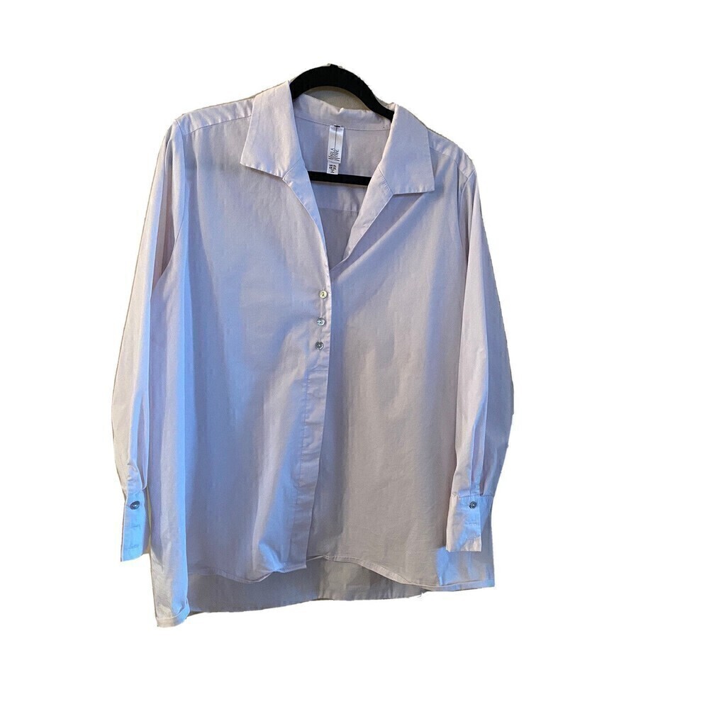 Marla Wayne white shirt with pearl buttons Sz. XL